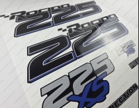 Mercury Racing 225XS Optimax DFI 2016-2017 Outboard Decal Kit